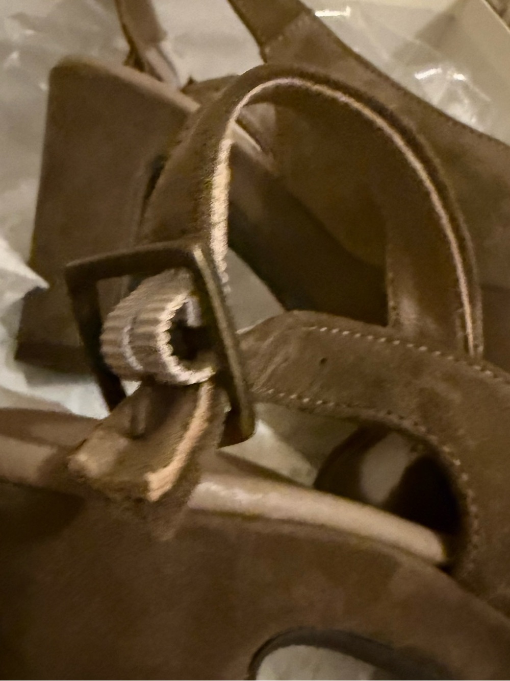 Cordani Torrie Italian Suede Slingback Platform Heels EU 36 US 6 NIB - Picture 8 of 10